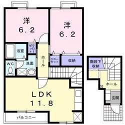 サンルームガルテンⅡの物件間取画像